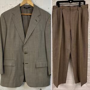 Polo Ralph Lauren Suit Mens 40R Gray Check